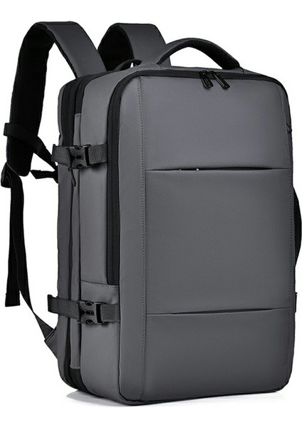Weıxıer B703 Erkekler Için Genişletilebilir Sırt Çantası Su Geçirmez Seyahat Dizüstü Bilgisayar Çantası Açık Hava Iş Günlük Sırt Çantası - Gri (Yurt Dışından) modelleri