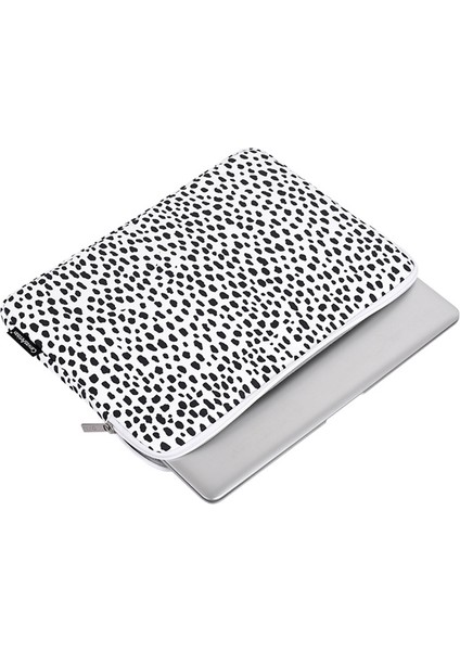 Canvasartısan H36-01 Nokta Baskılı Şık Dizüstü Bilgisayar Kılıfı Hafif Bilgisayar Derisi Taşıma Çantası - Beyaz/13 Inç (Yurt Dışından) modelleri