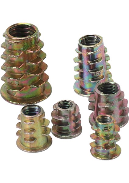 Dişli Ekler Somunlar Ahşap Ekleme Aracı Kiti M4/m5/m6/m8 Mobilya Vidası Cıvata Bağlantı Elemanı (495 Adet) (Yurt Dışından) modelleri