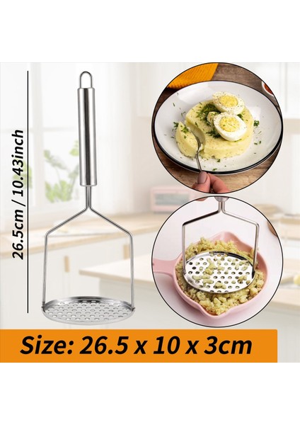 Patates Masher 304 Paslanmaz Çelik Olmayan Çubuk El Patatos Masher Patates Ricer Avokado Için Yemek ve Mutfak Gadget Aracı (Yurt Dışından) fırsatları