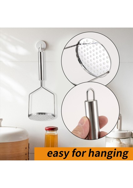 Patates Masher 304 Paslanmaz Çelik Olmayan Çubuk El Patatos Masher Patates Ricer Avokado Için Yemek ve Mutfak Gadget Aracı (Yurt Dışından) indirimleri