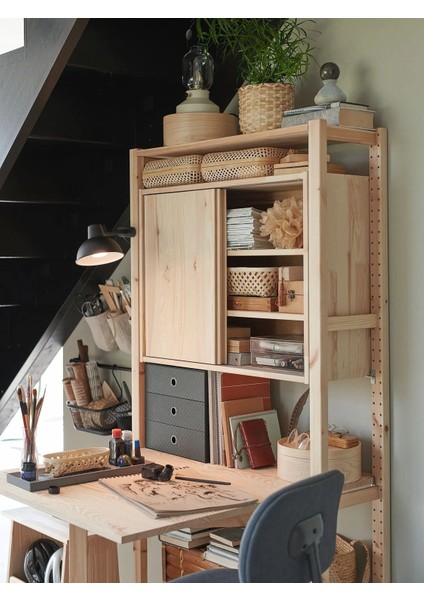 Ivar Sürgü Kapaklı Dolap Çam 80 x 30 x 60 cm fırsatları