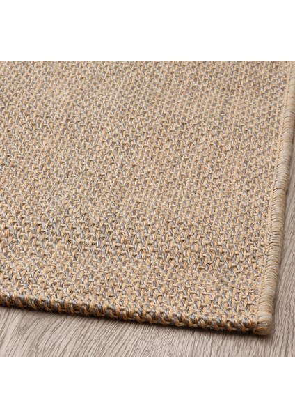 Vodskov Jüt Halı Natürel Açık Gri 133 x 195 cm Dikdörtgen Düz Dokuma fiyatları