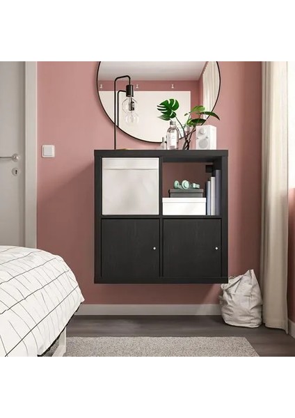 Kallax Kapaklı Ek Ünite, Venge, 33X33 Cm, Kapaklı modelleri