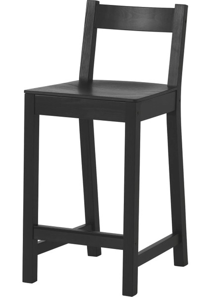 Nordvıken Bar Sandalyesi Siyah 62 cm