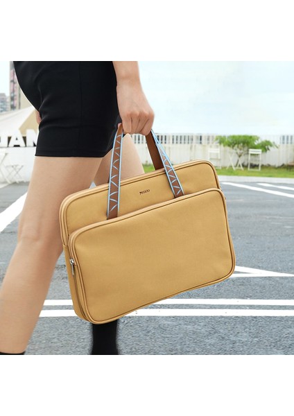 Yesıdo WB35 14 Inç - 16 Inç Yumuşak Astarlı Darbeye Dalı Dizüstü Bilgisayar Çantası - Sarı (Yurt Dışından) fırsatları