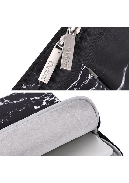 H32-T1121 Ön Cepli Dizüstü Bilgisayar Kılıfı Koruyucu Kapaklı Mermer Desenli Dizüstü Bilgisayar Kılıfı ve Küçük Çanta - Beyaz/13 Inç Dizüstü (Yurt Dışından) indirimleri