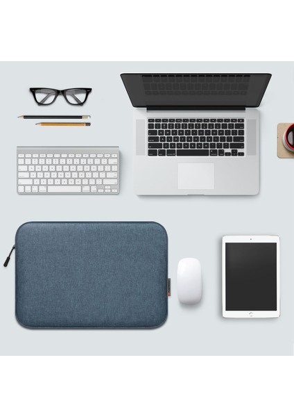 Haweel HWL7014 Retina Ekranlı 12 Inç MacBook (2015) / 13 Inç MacBook Air (2022) / (2020) / (2018) Çizilmez Taşıma Koruyucu Kol (34 x 25 Cm, 12,5-13,5 Inç) - Mavi (Yurt Dışından) fiyatları