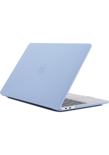 Mat Pc Ön ve Arka Koruyucu Telefon Kılıfı Cep Telefonu Çantası Kabuğu MacBook Pro 13 Inç A1706 / A1708 / A1989 / A2159 / A2251 / A2289 / A2338 - Bebek Mavisi (Yurt Dışından)