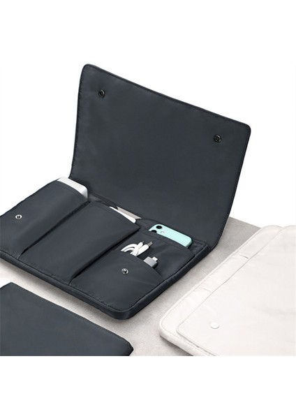 16 Inç Dizüstü Bilgisayar Çantası Çok Katmanlı Naylon Su Geçirmez Darbeye Dalı Dizüstü Bilgisayar Kılıfı Çantası - Siyah (Yurt Dışından) fiyatları