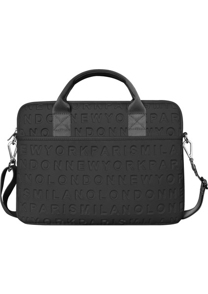 Wıwu Dizüstü Bilgisayar Çantası Büyük Şık Dizüstü Bilgisayar Kılıfı Tote Çanta Bilgisayar Çantası 13,3 Inç Dizüstü Bilgisayar ve Tablete Uygun - Siyah (Yurt Dışından) fiyatları