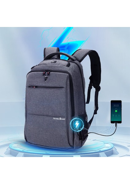 Vıctorıatourıst V906 USB Iş Seyahat Sırt Çantası Çift Omuz 15,6 Inç Dizüstü Bilgisayar Çantası, USB Bağlantı Noktalı, Yükseltilmiş Versiyon - Siyah (Yurt Dışından) indirimleri