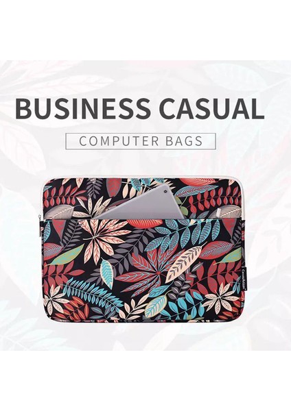 Canvasartısan H30-11 Yaprak Baskılı Çizilmeye Dalı Dizüstü Bilgisayar Kılıfı Polyester Fermuarlı Dizüstü Bilgisayar Çantası - Siyah/15 Inç Dizüstü Bilgisayarlar Için (Yurt Dışından) modelleri
