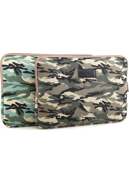 Lısen 13 Inç Cool Kamuflaj Dizüstü Bilgisayar Kılıfı Kılıfı, Boyut: 34,5 x 24,5 x 2 cm - Yeşil (Yurt Dışından) modelleri