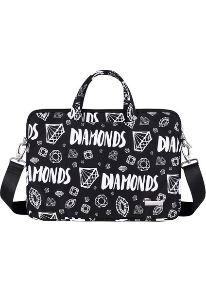 Canvasartısan H15-A01 Omuz Askılı 13 Inç Elmas Desenli Dizüstü Bilgisayar Çantası (Yurt Dışından)