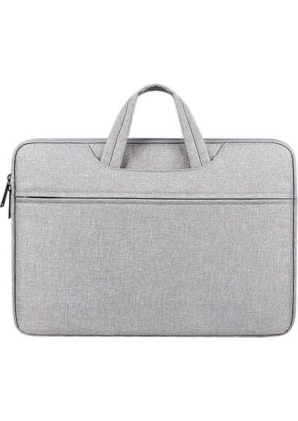 13,3 Inç Dizüstü Bilgisayar Polyester Koruyucu El Çantası Yumuşak Astarlı Dizüstü Bilgisayar Taşıma Çantası - Açık Gri (Yurt Dışından)