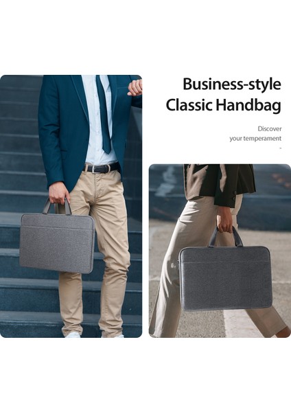 Dux Ducıs Lbta Serisi 13-13,9 Inç Dizüstü Bilgisayar Çantası Yatay Dizüstü Bilgisayar Taşıma Çantası - Koyu Gri (Yurt Dışından) modelleri