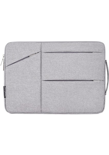 Canvasartısan L25-58 11 Inç Dizüstü Bilgisayar Çantası Koruyucu Çanta Dizüstü Bilgisayar Çantası Dış Saklama Cepleri ile - Açık Gri (Yurt Dışından)