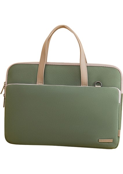 705 13,3 / 14 Inç Dizüstü Bilgisayar Saklama Çantası Oxford Kumaş Seyahat El Çantası - Yeşil (Yurt Dışından)