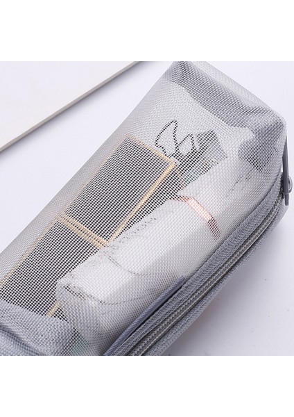 He Chooses D050 Üç Boyutlu Kare Fileli Madeni Para Kesesi Saklama Çantası, S Beden - Gri Mavi (Yurt Dışından) fırsatları