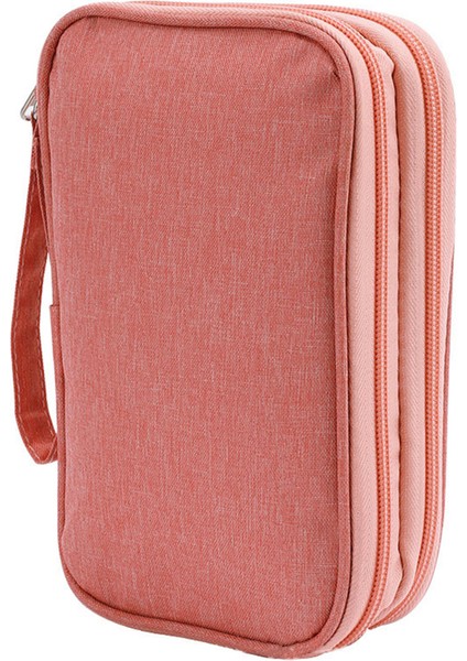 Seyahat Düzenleyici Çok Işlevli Su Geçirmez Aksesuar Çantası Çift Katmanlı Kablo Saklama Çantası Kablolar, Taşınabilir Şarj Cihazı ve USB Flash Bellek Için - Pembe (Yurt Dışından)
