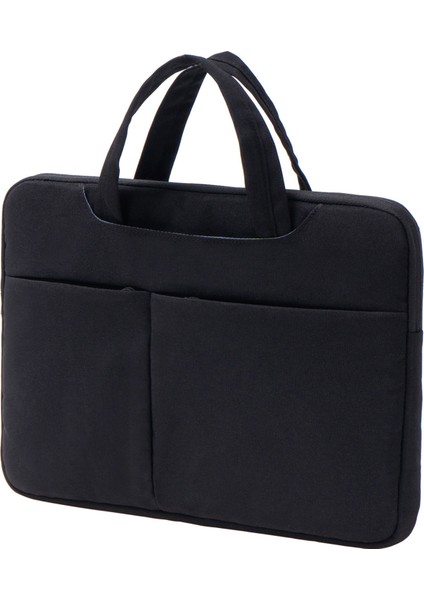 13 Inç Dizüstü Bilgisayar Koruyucu El Çantası Yumuşak Astarlı Çizilmeye Dalı Dizüstü Bilgisayar Taşıma Çantası - Siyah (Yurt Dışından)