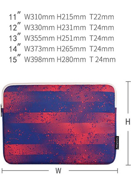 Canvasartısan H49-01 Graffiti Desenli Dizüstü Bilgisayar Taşıma Çantası Çizilmez Koruyucu Dizüstü Bilgisayar Kılıfı - Mavi/kırmızı/13 Inç Dizüstü Bilgisayarlar Için (Yurt Dışından) fırsatları