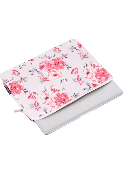 H10-T0111 Suluboya Çiçek Baskılı Koruyucu Dizüstü Bilgisayar Kılıfı Dizüstü Bilgisayar Taşıma ve Küçük Çanta - Açık Pembe/15 Inç Dizüstü (Yurt Dışından) modelleri