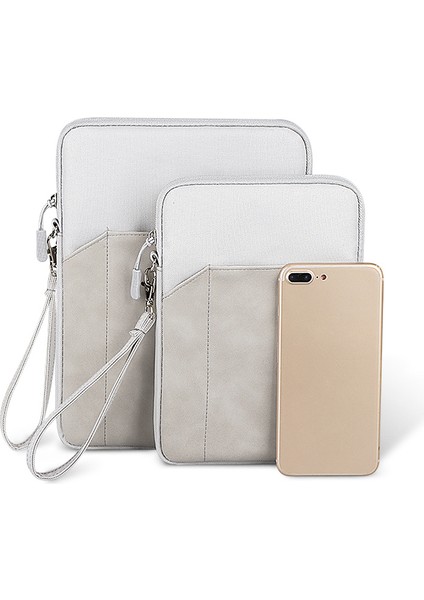 ND00S Taşınabilir Kılıf Darbeye Dalı Kılıf ve Kalem Cebi iPad Air/pro 9.7-10.8 Inç Tablet Için - Açık Gri (Yurt Dışından) modelleri