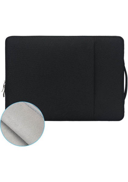 12,5 Inç Su Geçirmez Naylon Dizüstü Bilgisayar Çantası Kılıfı Dizüstü Bilgisayar Saklama Çantası - Siyah (Yurt Dışından)