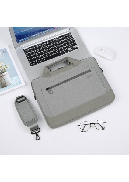 Okade T62 Su Geçirmez 13,3-14 Inç Dizüstü Bilgisayar Darbeye Dalı Hava Yastıklı Astar Koruyucu Çanta Dizüstü Bilgisayar Saklama Kesesi (Omuz Askılı) - Açık Gri (Yurt Dışından) fiyatları