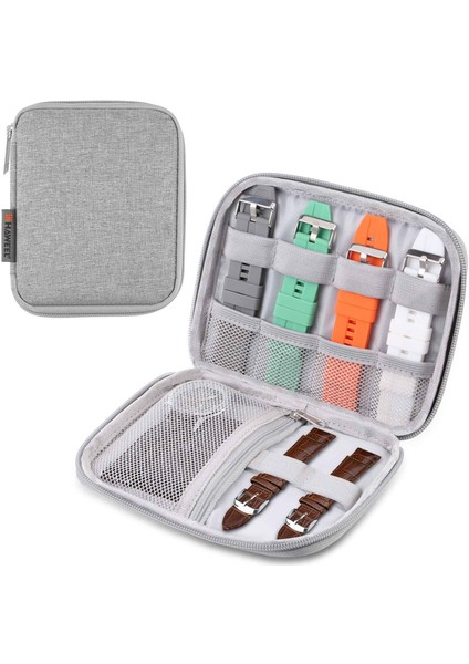 Haweel HWL2124 Taşınabilir Saat Kayışı Düzenleyici Saat Kayışı Saklama Çantası Seyahat Çantası - Gri (Yurt Dışından)