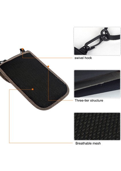 Trabele TSN0628 Seyahat Rfıd Engelleme Su Geçirmez Pasaport Saklama Çantası Kredi Kartı Telefon Tutucu Boyun Askılı Çanta - Kahve (Yurt Dışından) fırsatları