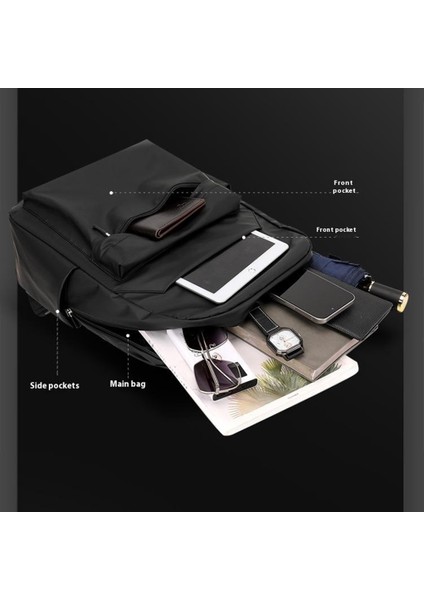 Wepower 3425 Erkek Sırt Çantası Iş Günlük Sırt Çantası Açık Hava Seyahat Su Geçirmez Çift Omuz Çantası - Siyah (Yurt Dışından) indirimleri