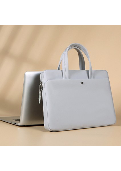 15,6 Inç Dizüstü Bilgisayar Taşıma Çantası ve Dizüstü Bilgisayar Kılıfı Için Oxford Kumaş Saklama Çantası - Gri (Yurt Dışından)