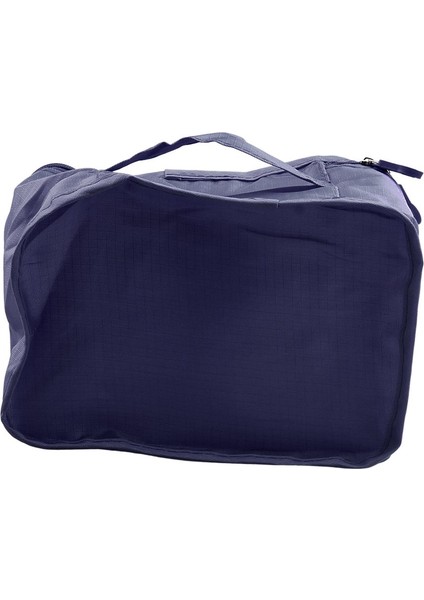 6 Parça Kare Seyahat Bagaj Saklama Çantası Giysi Düzenleyici Kese Çantası - Koyu Mavi (Yurt Dışından) fiyatları