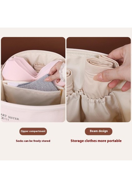 1004 Seyahat Taşınabilir Iç Çamaşırı Saklama Çantası Yurt Iç Çamaşırı Çorap Sütyen Saklama Çantası - Pembe (Yurt Dışından) fırsatları