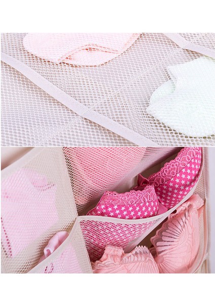 25 Cepli Gardırop Sütyen Iç Çamaşırı Çorap Saklama Oxford Kumaş Çift Taraflı Askılı Çanta - Mavi (Yurt Dışından) indirimleri