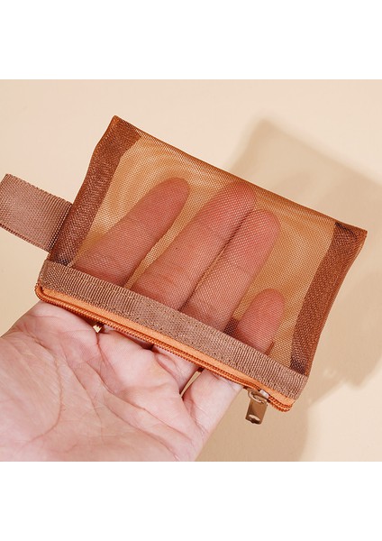 He Chooses D013 Naylon Madeni Para Kesesi Kare File Saklama Çantası Mini Fermuarlı Kese - Siyahımsı Yeşil (Yurt Dışından) indirimleri