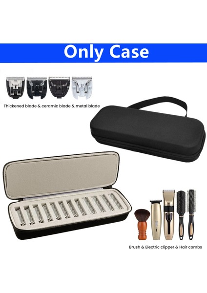 Berberler ve Kuaförler Için 12 Yuvalı Saç Kesme Makinesi Bıçağı Düzenleyici Koruyucu Çanta Eva Saklama Kutusu (Yurt Dışından) fiyatları