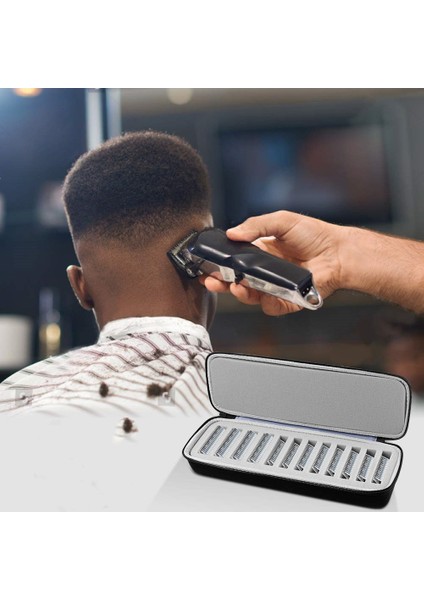 Berberler ve Kuaförler Için 12 Yuvalı Saç Kesme Makinesi Bıçağı Düzenleyici Koruyucu Çanta Eva Saklama Kutusu (Yurt Dışından) fırsatları