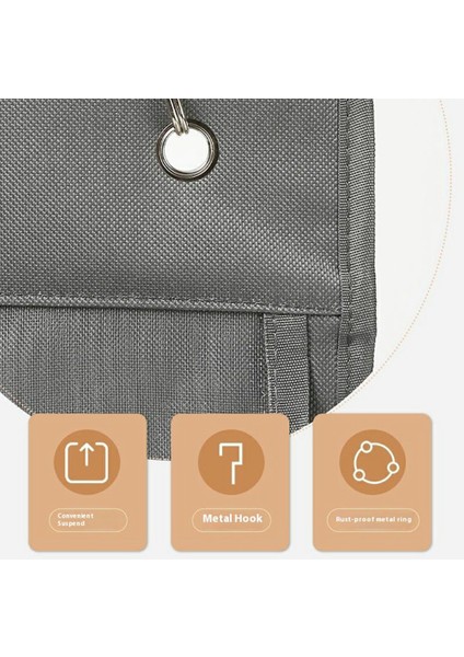 16 Cepli Askılı Dolap Saklama Çantası Giysi, Pantolon, Iç Çamaşırı, Gardırop Düzenleyici - Beyaz (Yurt Dışından) fırsatları