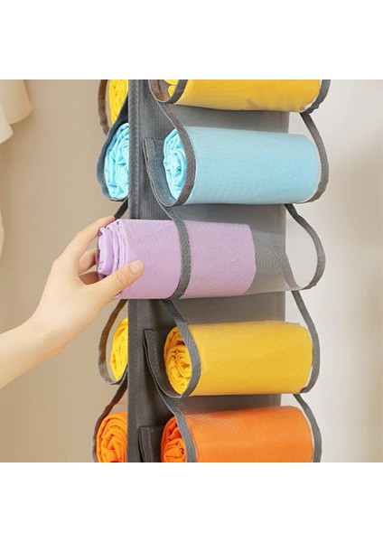 16 Cepli Askılı Dolap Saklama Çantası Giysi, Pantolon, Iç Çamaşırı, Gardırop Düzenleyici - Beyaz (Yurt Dışından) indirimleri