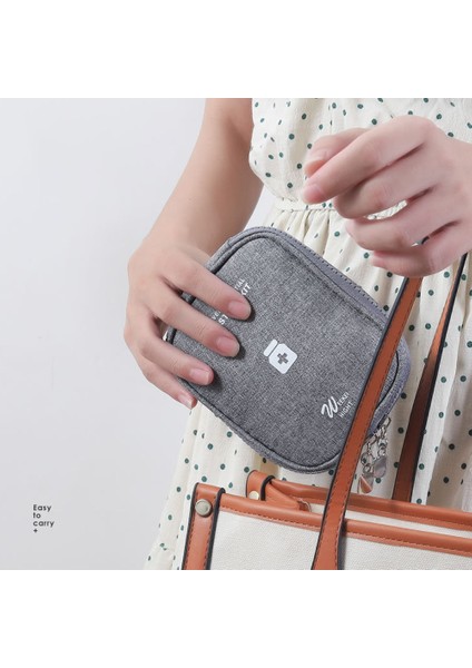 TB-0623 Ilaç Çantası Hap Saklama Ilaç Hap Kutusu Kılıfı Seyahat Ilaç Saklama Kutusu Çantası, Boyut: S - Şarap Kırmızısı (Yurt Dışından) modelleri