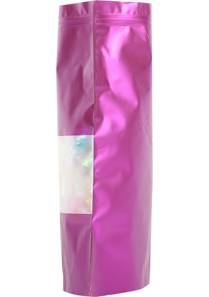 MX-104 100 Adet 20X30CM+5CM Şeffaf Pencereli Ayakta Gıda Poşeti Renkli 20C Kendinden Yapışkanlı Saklama Poşeti - Mor (Yurt Dışından) fiyatları