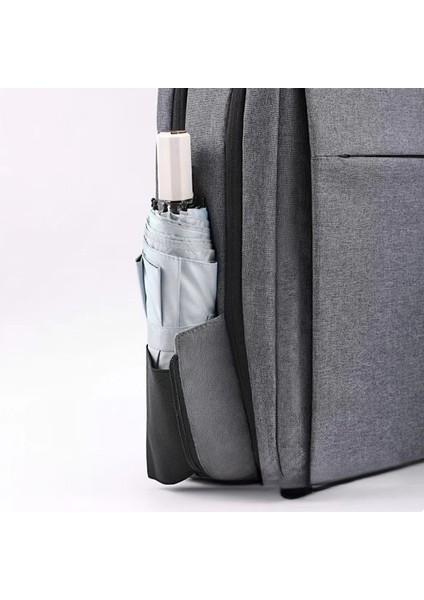 14-15,6 Inç Dizüstü Bilgisayar Sırt Çantası Oxford Kumaş Çift Katmanlı Dış Mekan Seyahat Çantası - Dış USB Portlu - Gri (Yurt Dışından) fırsatları