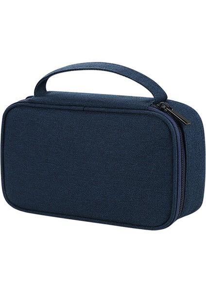 Seyahat U Disk Veri Kablosu Düzenleyici Dijital Aksesuar Saklama Çantası, M Beden - Lacivert (Yurt Dışından)