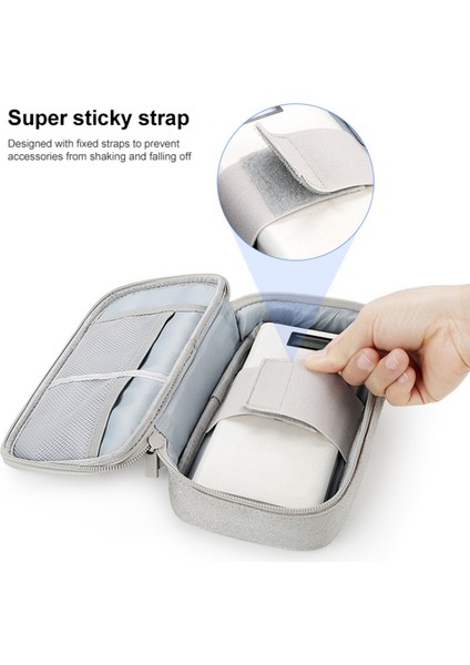 Seyahat U Disk Veri Kablosu Düzenleyici Dijital Aksesuar Saklama Çantası, M Beden - Lacivert (Yurt Dışından) modelleri