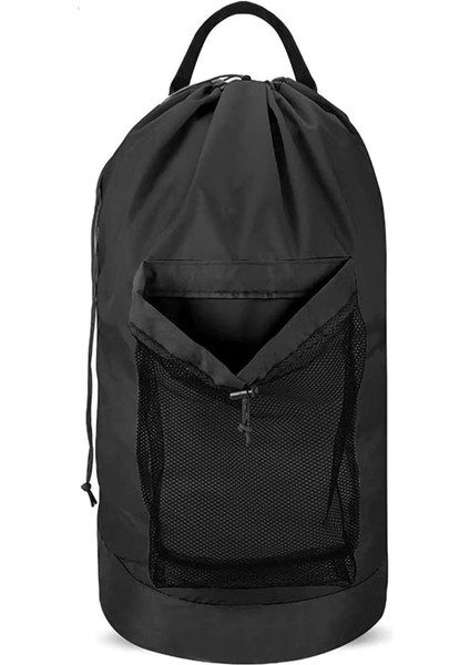 Halın 600D Oxford Kumaş Sırt Çantası Bağcıklı Kapatmalı Çamaşır Torbası Kirli Çamaşır Taşıma Çantası Seyahat Için (Yurt Dışından)