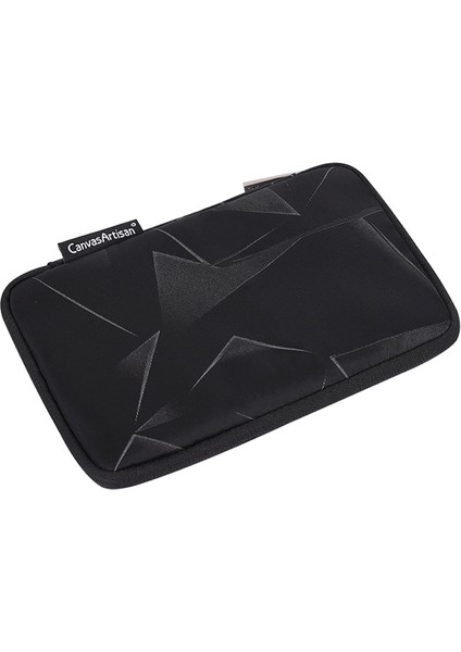 Canvasartısan H6-S21 Şık Elmas Desenli Dijital Aksesuarlar Fermuarlı Saklama Kutusu Telefon Powerbank Fare Taşıma Çantası - Siyah (Yurt Dışından) modelleri